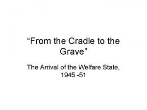 Cradle to grave housing report