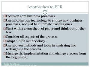 Bpr life cycle