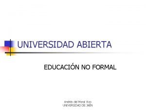 Sentido informal Sentido informal