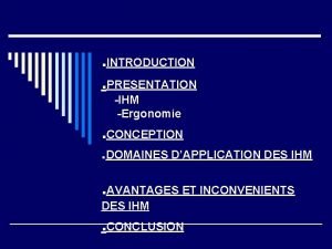 Ergonomie domaines d'application