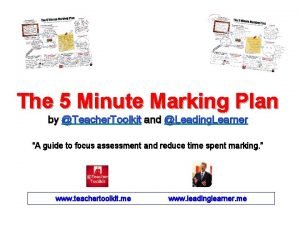 5 minute marking plan