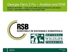 Georgia Farm 2 Fly Aviation and RSB Barbara