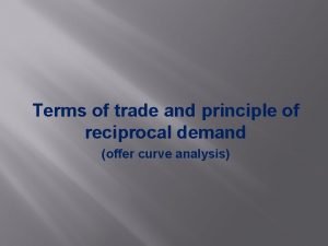 Double factoral terms of trade