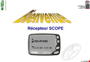 LIBERTE ET PATRIE Rcepteur SCOPE 1205 PCSSC 12