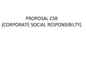 Apa itu csr