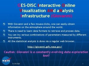 GESDISC Interactive Online Visualization ANd a Nalysis Infrastructure