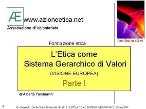 www azioneetica net Associazione di Volontariato Formazione etica