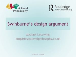 Swinburne design argument