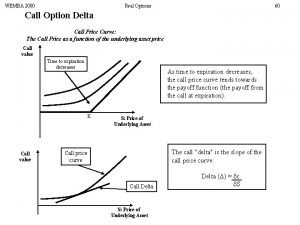 WEMBA 2000 Real Options 60 Call Option Delta