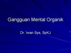 Dr iwan sys spkj