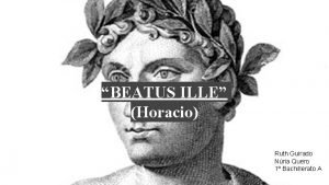 Horacio beatus ille