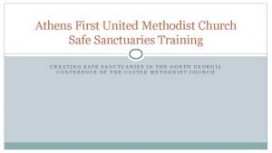 Athens First United Methodist Church Safe Sanctuaries Training