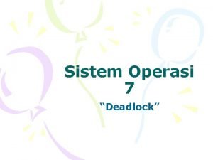 Deadlock sistem operasi