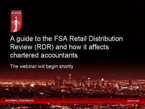 Fsa retail distribution review