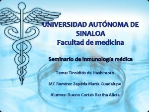 UNIVERSIDAD AUTNOMA DE SINALOA Facultad de medicina Seminario