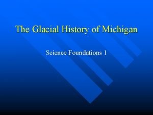 Michigan glacial history