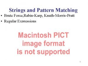 What is pattern matching