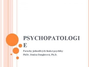 Psychopatologi