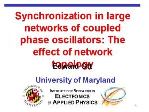 Synchronization in large networks of coupled phase oscillators