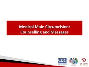 Medical Male Circumcision Counselling and Messages Learning Objectives