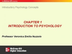 Introduction to psychology chapter 1 Introduction to psychology chapter 1
