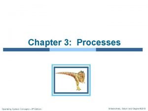 Chapter 3 Processes Operating System Concepts 9 th