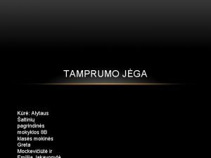 Tamprumo jega