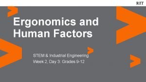 Industrial engineering Industrial engineering