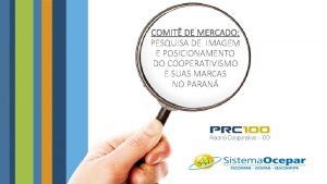 COMIT DE MERCADO PESQUISA DE IMAGEM E POSICIONAMENTO