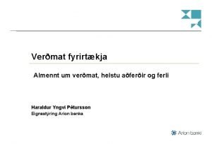 Verðmat fyrirtækja