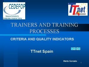 Trainer evaluation criteria