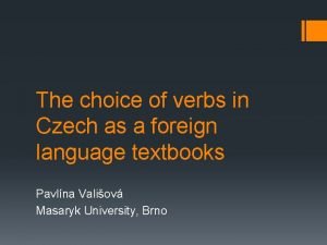 Czech modal verbs