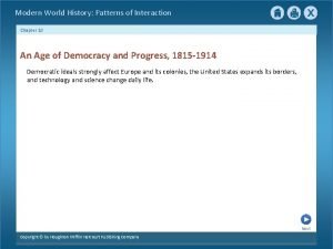 Modern World History Patterns of Interaction Chapter 10