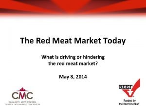 The Red Meat Market Today What is driving