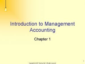 The institute of management accountants adopted the ______.