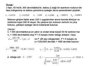 rnek 3 fazl 50 Hzlik 855 devirdakikalk statoru