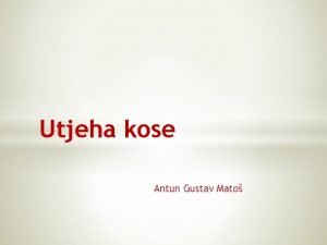 Utjeha kose