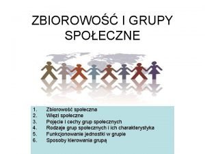 Rodzaje grup społecznych