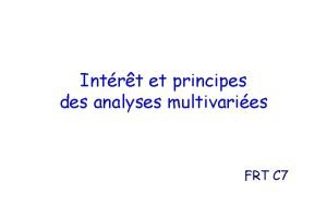 Intrt et principes des analyses multivaries FRT C