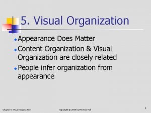 5 Visual Organization Appearance Does Matter Content Organization