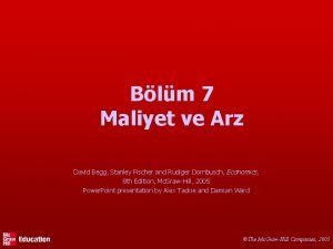 Blm 7 Maliyet ve Arz David Begg Stanley