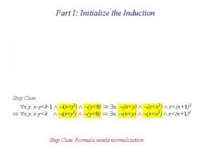 Part Square I Initialize Root the Induction Integer