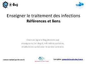 Enseigner le traitement des infections Rfrences et liens