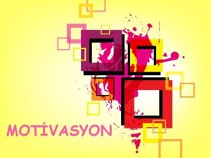 Motvasyon