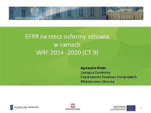 EFRR na rzecz ochrony zdrowia w ramach WRF