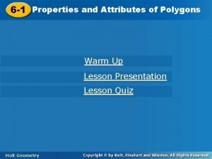 6-1 properties and attributes of polygons