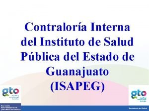 Contralora Interna del Instituto de Salud Pblica del