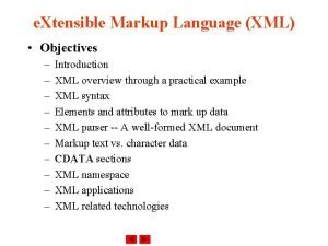 Syntax xml