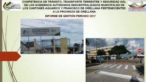 COMPETENCIA DE TRNSITO TRANSPORTE TERRESTRE Y SEGURIDAD VIAL
