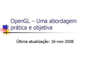 Open GL Uma abordagem prtica e objetiva ltima